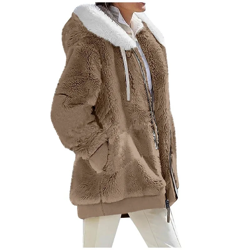Autumn Winter Fashion Women Coat, Cashmere Fleece Jacket