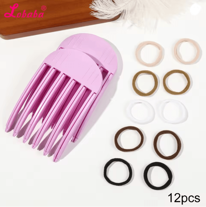 Volumizing Hair Lift Clips and Ties Set