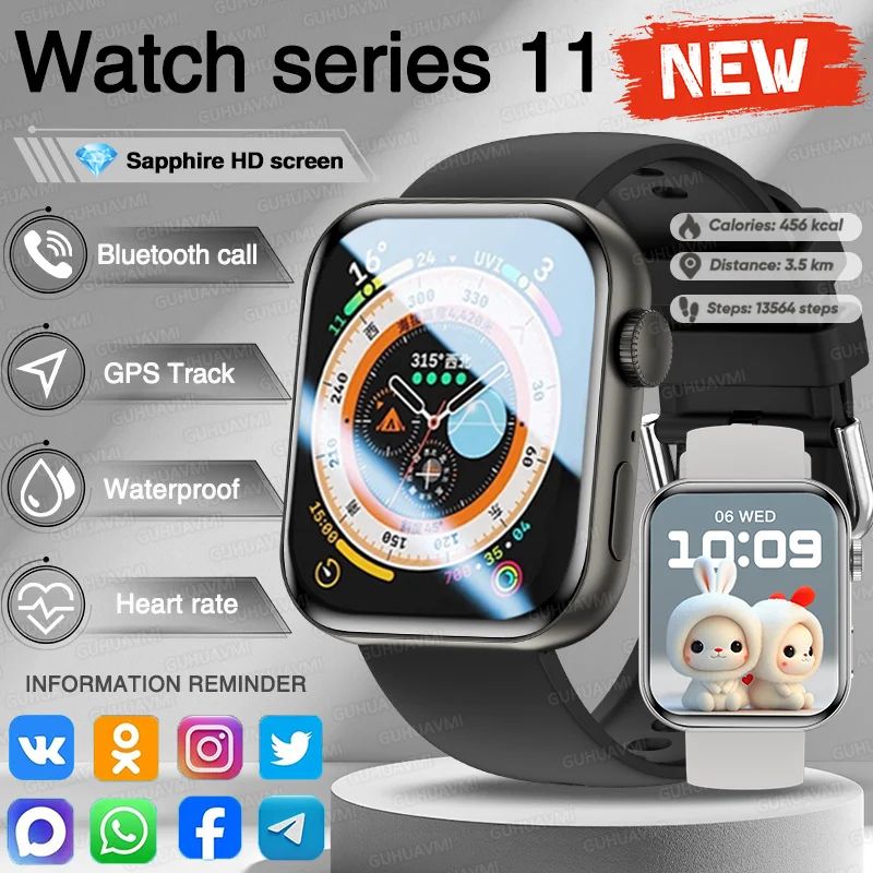 SmartTrack Pro AMOLED Smartwatch for iPhone with GPS & Bluetooth Calling