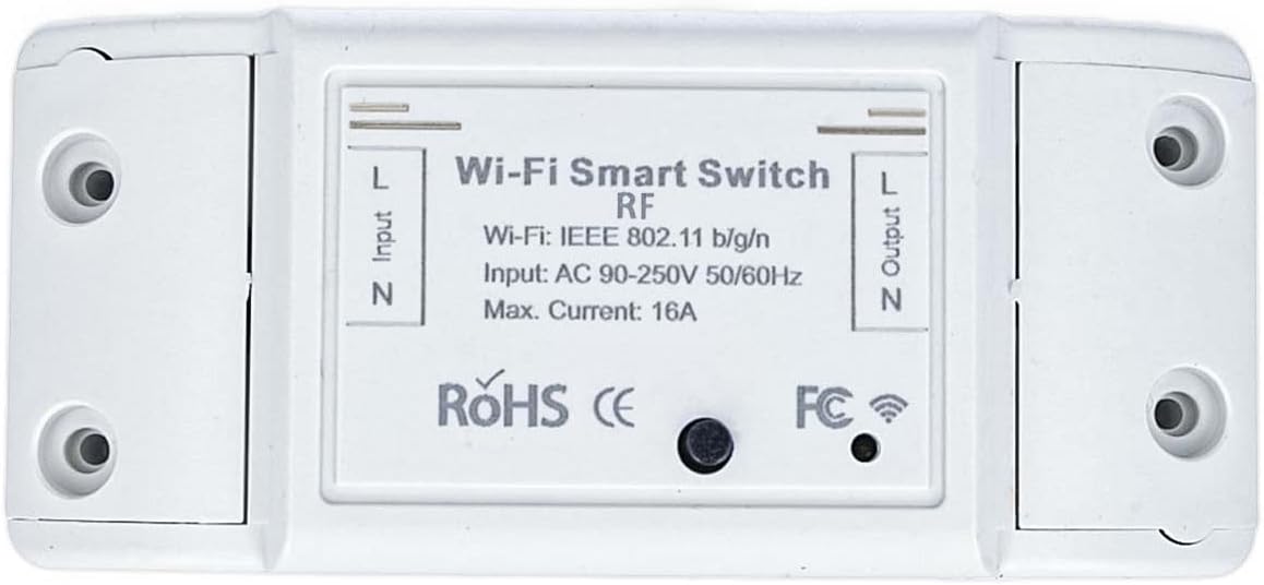 16A WiFi Smart Switch – Wireless Relay Breaker with Alexa & Google Home Voice Control (eWeLink Compatible)