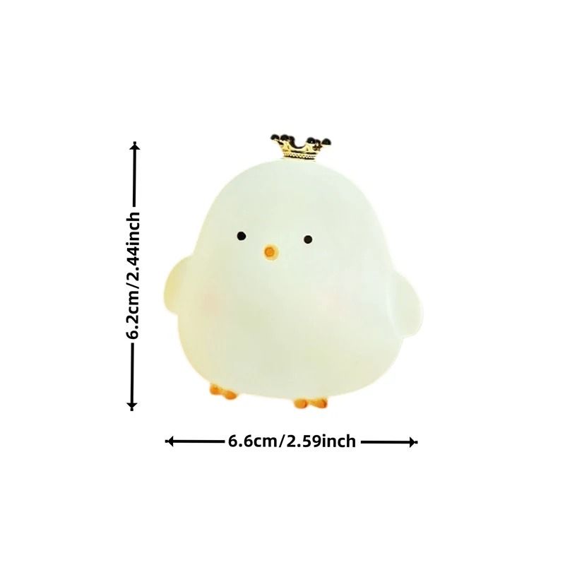 Silicone LED Bedside Night Light Chicken Lamp