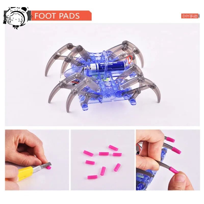 Kids Electric Robot Spider DIY STEM Assembly Toy