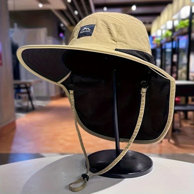 Outdoor Sun Protection Hat with Wide Coverage for Hiking and Camping