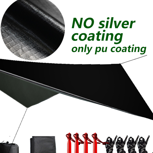 Ultralight Waterproof Camping Tarp Shelter UV Sunshade Rain Fly Canopy