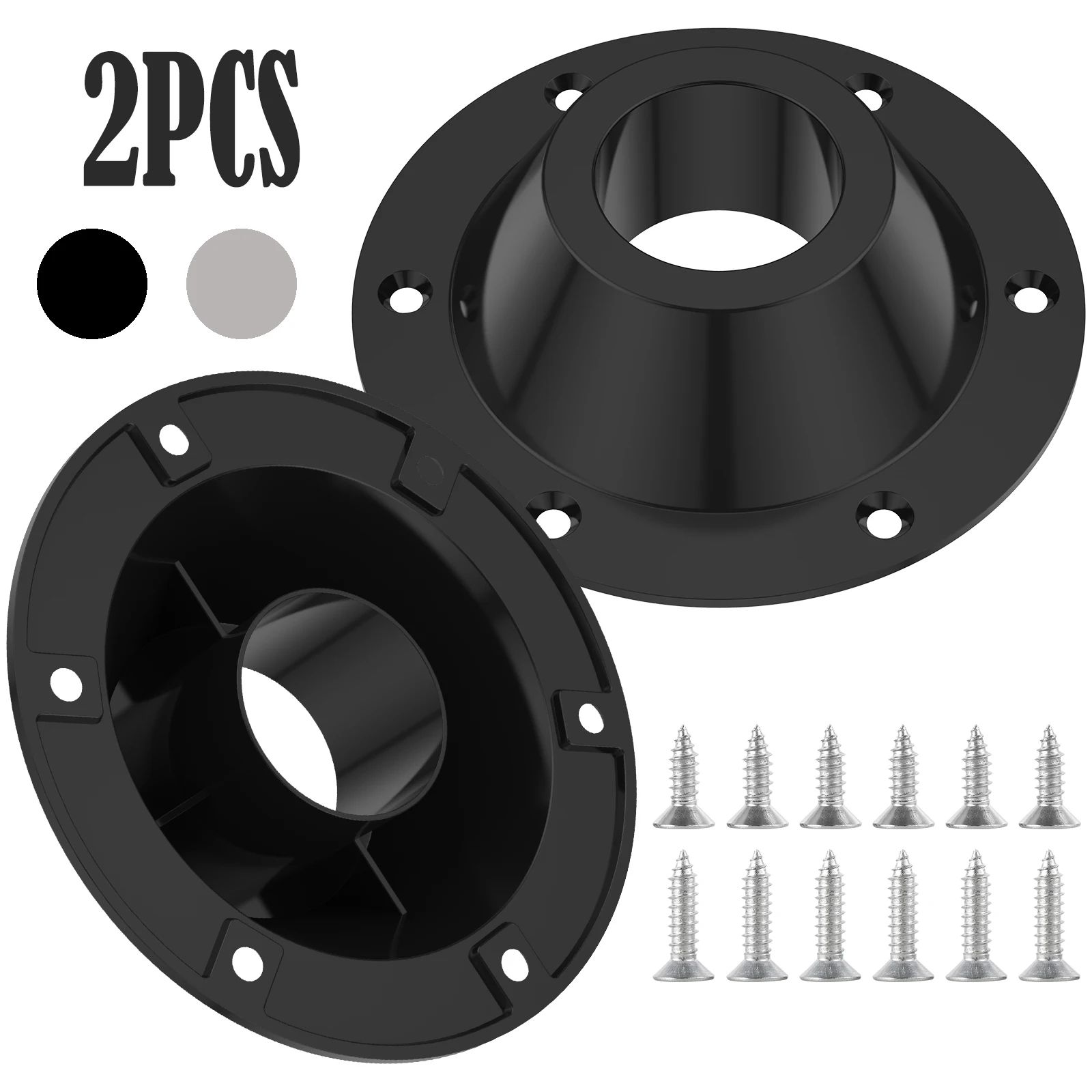 Aluminum RV Table Base Mount Set Heavy Duty Floor Pedestal Brackets for Boats and Campers