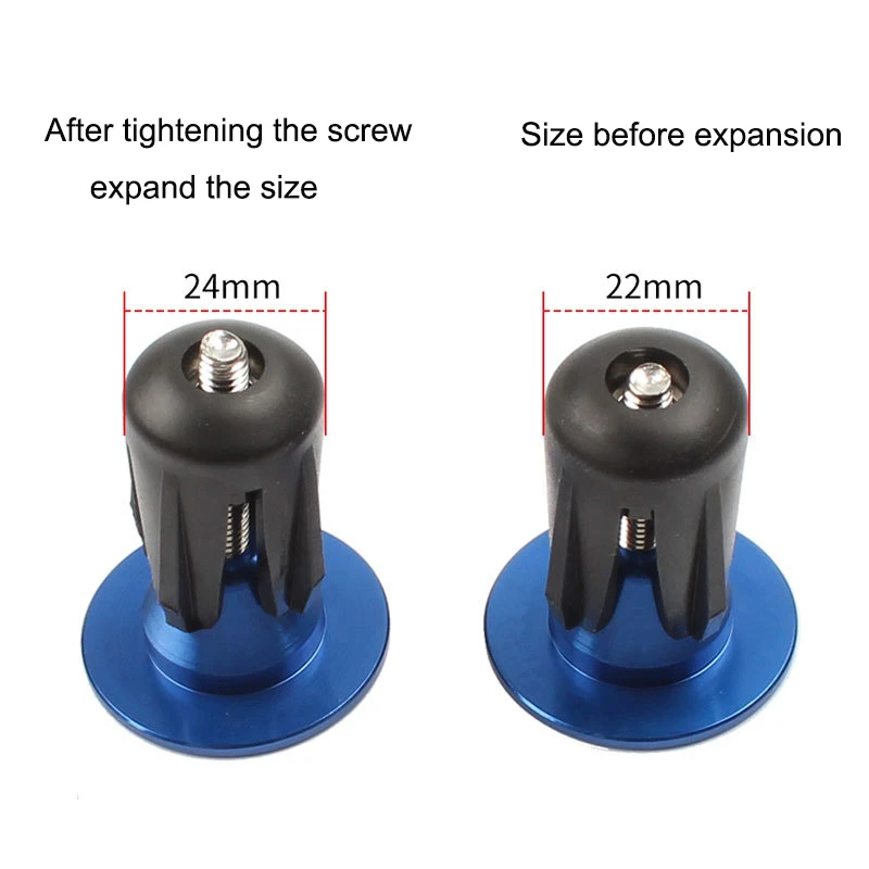 Aluminum Alloy Bike Handlebar End Caps Secure Grip Plug MTB Road Bicycle Bar End Caps