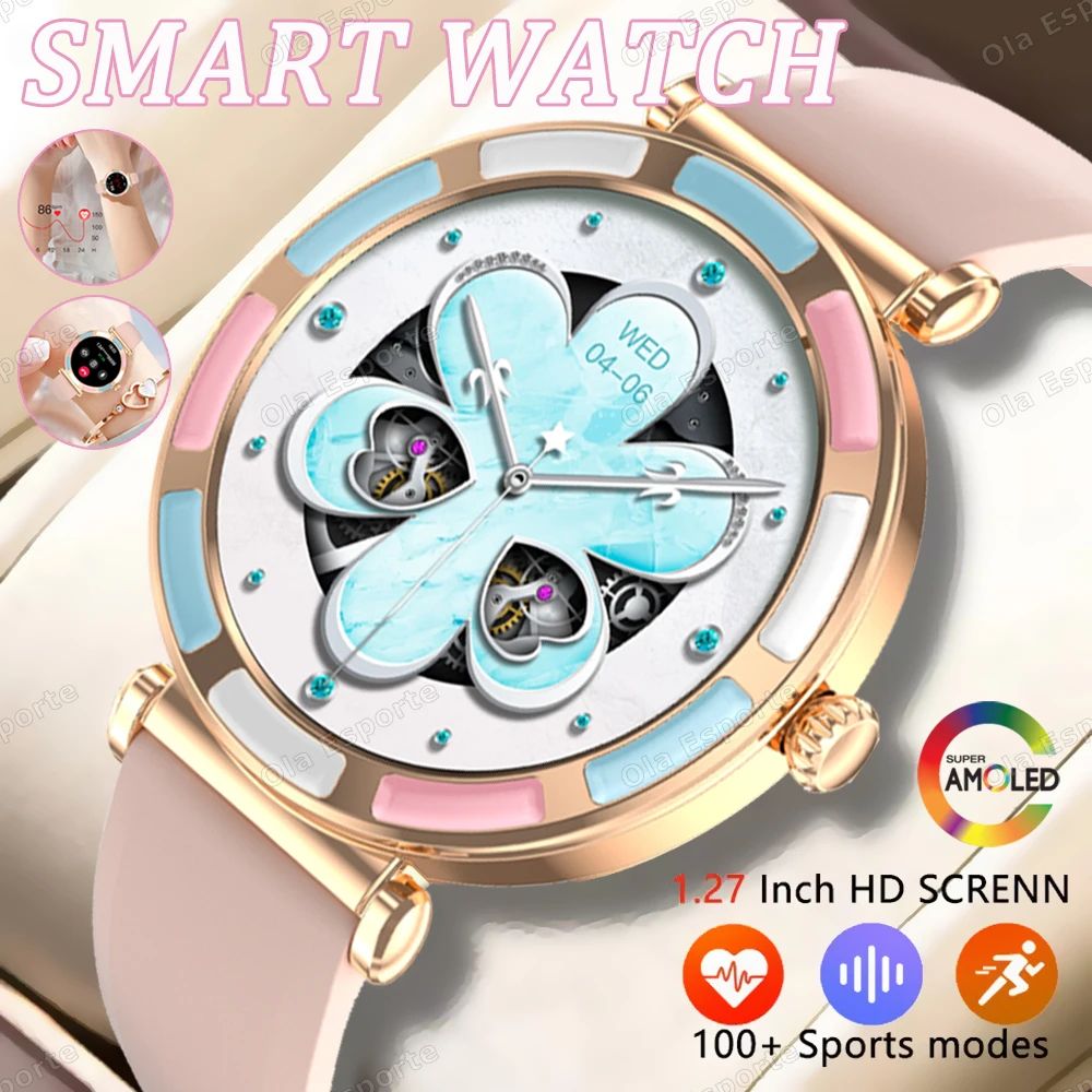 Women Bluetooth Calling Smart Watch Heart Rate Sports Fitness Tracker