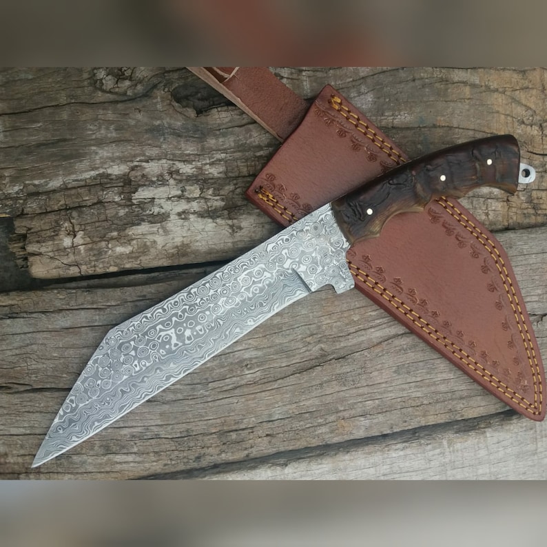 Viking Seax, Handmade high Carbon Damascus Steel