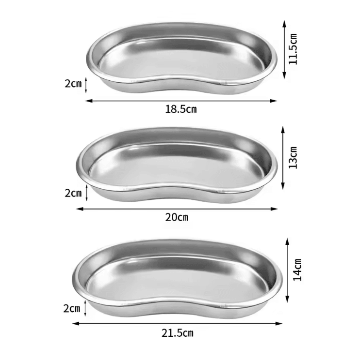 Stainless Steel Kidney Tray – Multi-Purpose Medical & Cosmetic Instrument Dish