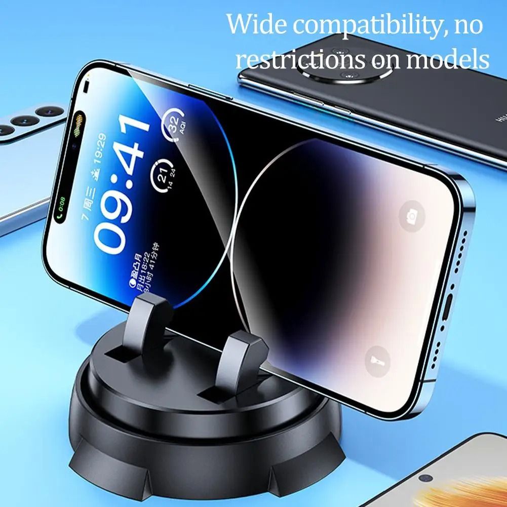 Universal Car Phone Holder Rotatable Dashboard Phone Mount with Suction Cup
