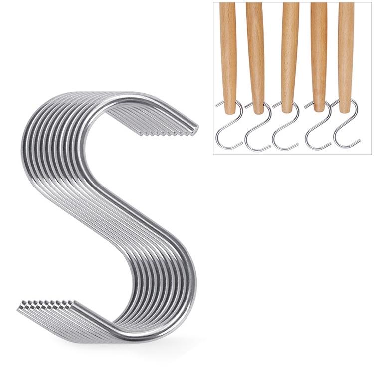 Stainless Steel Kitchen Hooks Set for Space-Saving Utensil Storage
