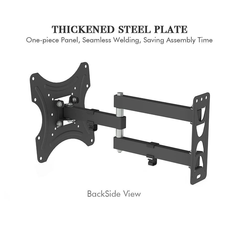 Full Motion TV Wall Mount Bracket Tilt, Swivel, Compatible