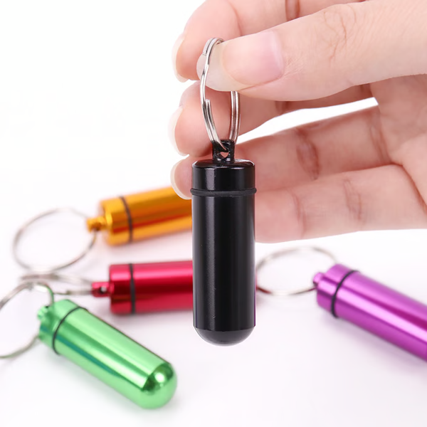 Aluminum Alloy Keychain Pill Holder Bottle – Perfect Everyday Carry & Thoughtful Gift