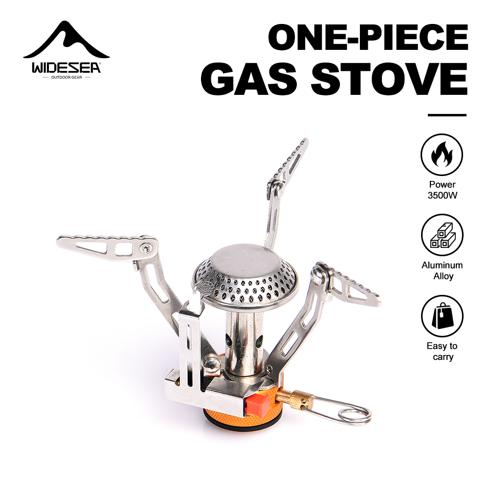 Portable Gas Stove Compact Aluminum Alloy Camping Stove for Outdoor Cooking, Hiking & Backpacking