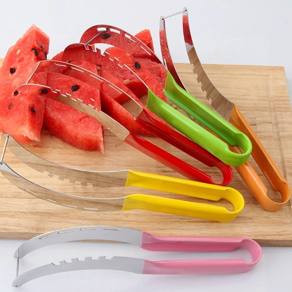 Stainless Steel Watermelon Slicer Cutter with Non-Slip Handle