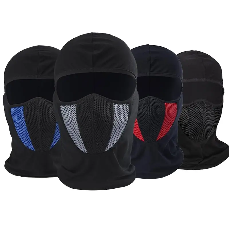 Full Face Mask Cycling, Motorcycle Balaclava Outdoor Sports, Breathable Windproof Headgear, Men Mask Head Cover Hat