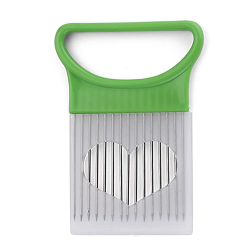 Onion Slicer & Vegetable Cutter with Safe Tomato Holder