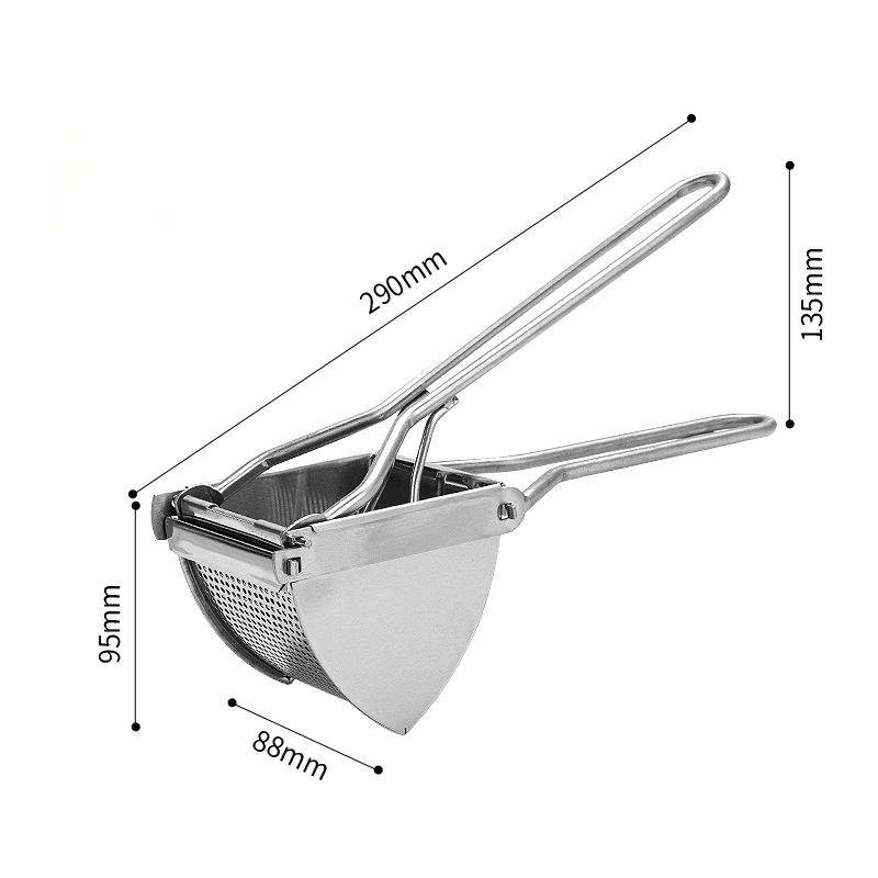 Heavy Duty Stainless Steel Potato Ricer and Vegetable Masher