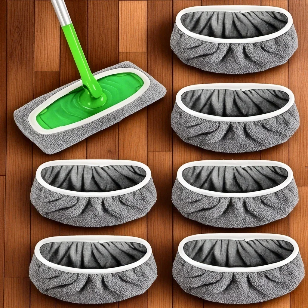 Ultra fine Fiber Cleaning Pads, Mop Pads with High Water Absorption, Reusable Pads That Firmly Adhere To Most Standard