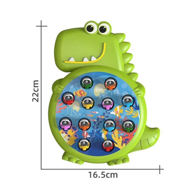 Dinosaur Magnetic Fishing Toy Montessori Learning Game with Rod for Toddlers