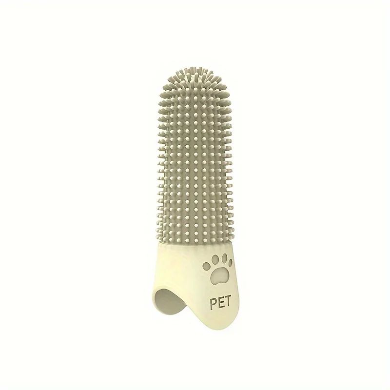 360° Silicone Pet Finger Toothbrush – Soft Dog & Cat Tooth Cleaning Brush