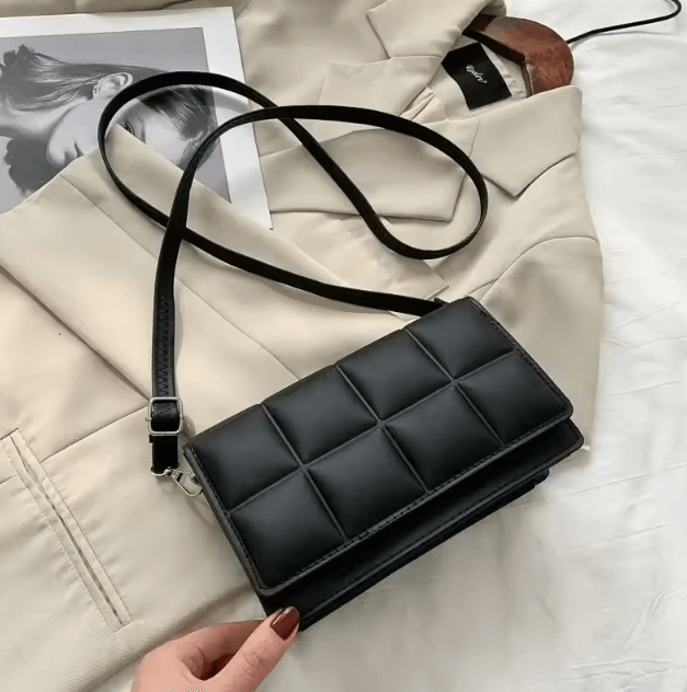 Luxury PU Leather Women Shoulder Bag Small Designer Crossbody with Classic Handle