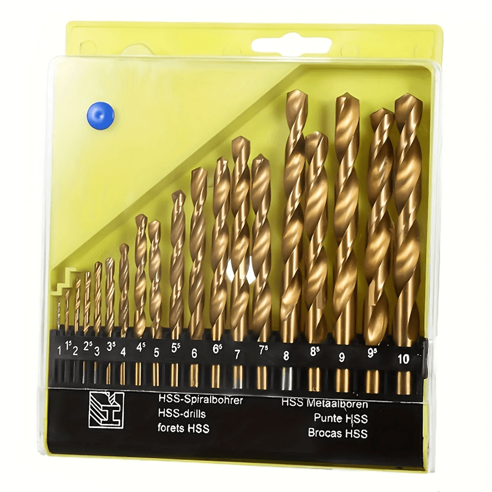 ProBore M35 Cobalt Drill Bit Set – 19-Piece Metric Bits for Stainless Steel & Hard Metal