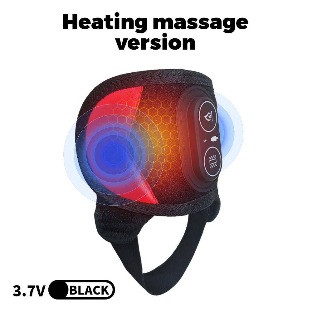 Vibration Ankle Massager, LED Beads, 3 Gears Hot Compress, Infrared Heating Foot Warmer Brace Wrap