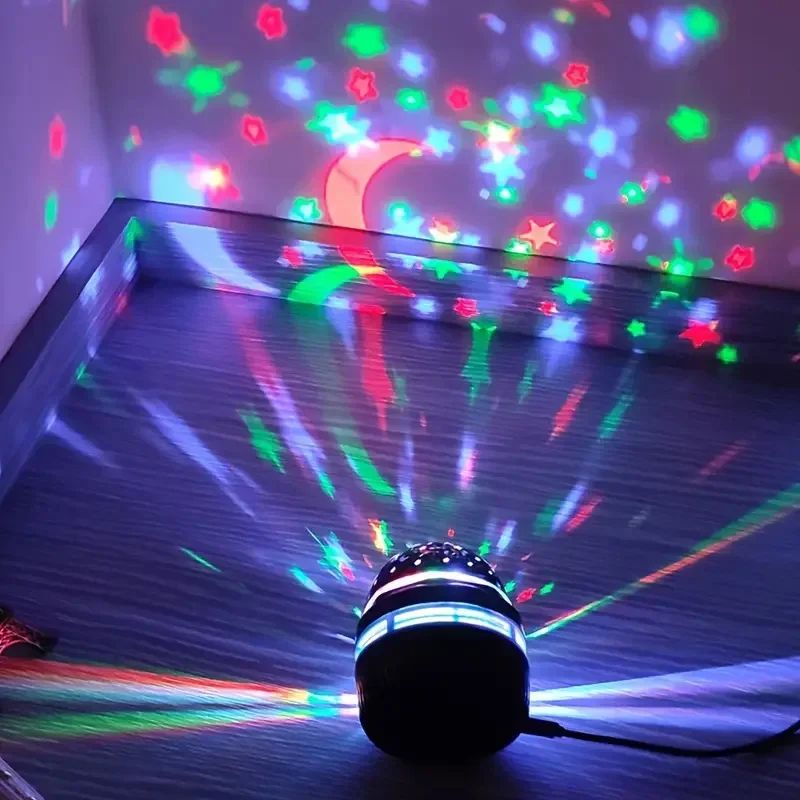 StarGlow USB Starry Sky Projector Night Light - Rotating Galaxy Light for Home & Room Ambience
