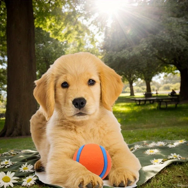 Gnaw-Resistant Durable Rubber Dog Chew Balls Interactive Training