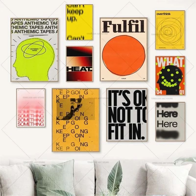 Modern Retro Inspirational Quote Canvas Art