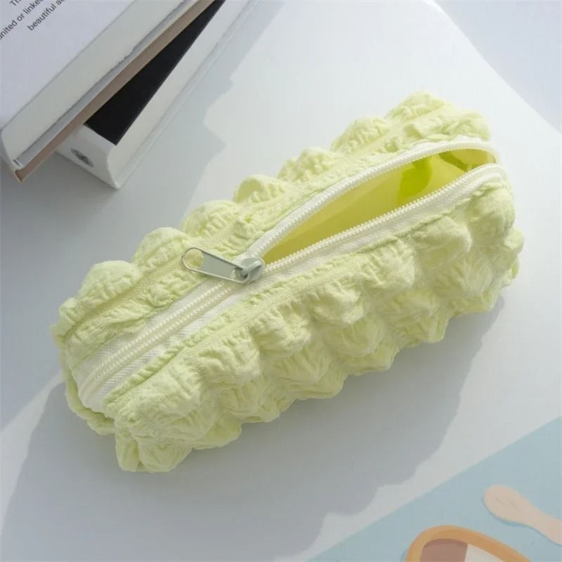 Kawaii Pencil Case Cute Korean Pen Pouch Cosmetic Bag for School Office and Students