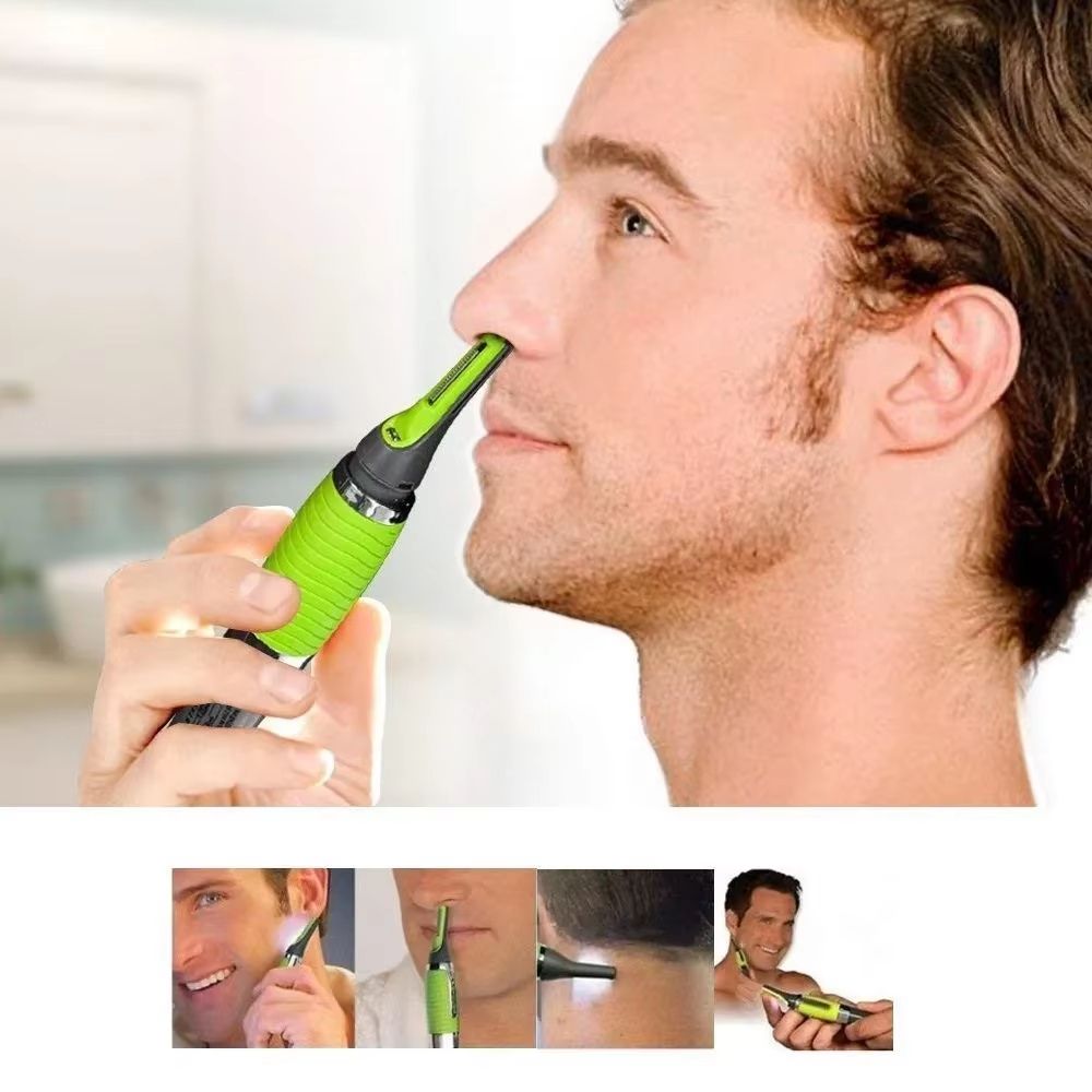 TrimMaster 2-in-1 Rechargeable Nose & Facial Hair Trimmer – Waterproof Grooming Kit