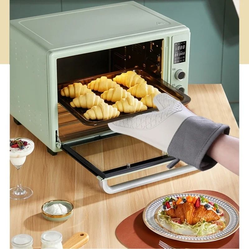 Cotton Twill Silicone Baking Glove