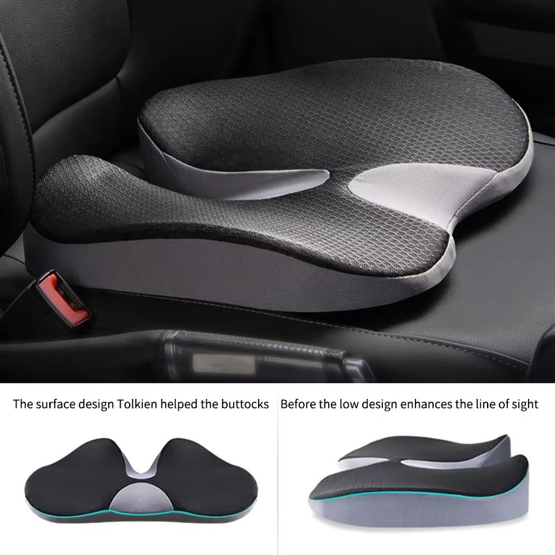 Orthopedic Memory Foam Seat Cushion – Non-Slip Support for Tailbone, Sciatica & Back Pain Relief