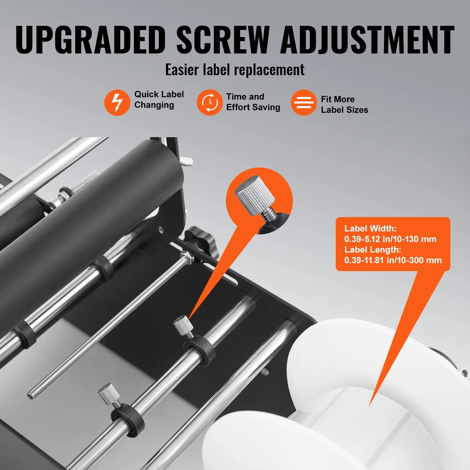 SucceBuy Manual Round Bottle Labeling Machine Adjustable Bottle Labeler with Pressing Bar