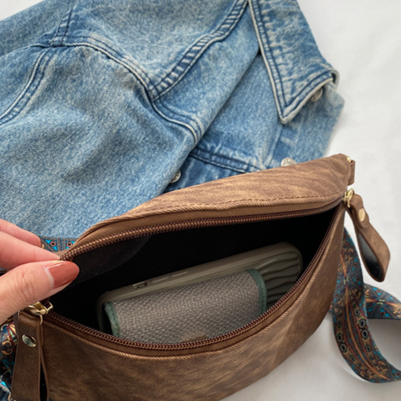 Stylish PU Leather Hobo Satchel Chest Bag Luxury Womens Fashion Waist Pack