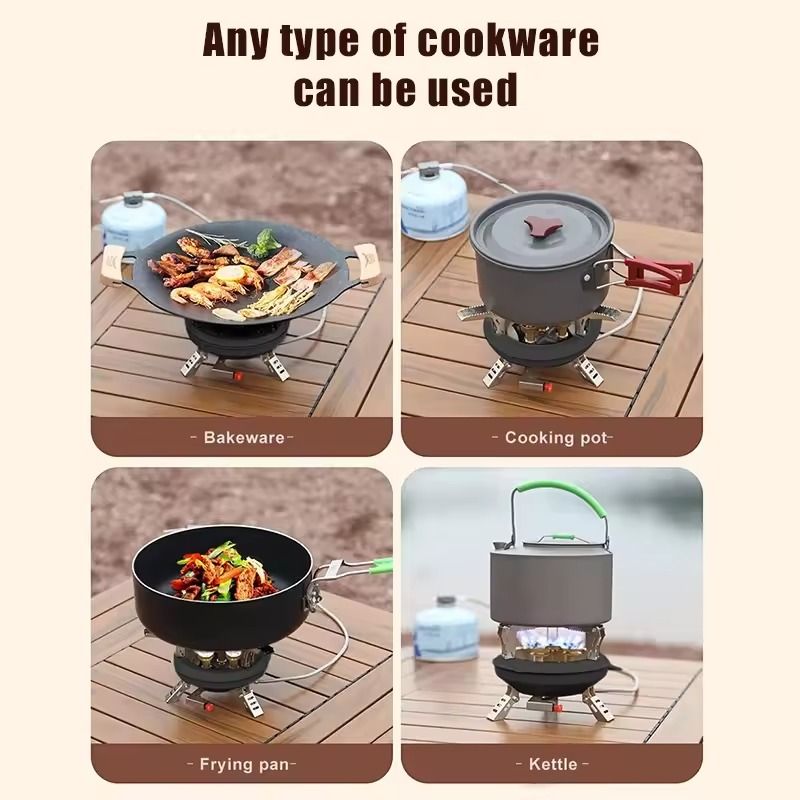 BRS-201A 16000W High Power Camping Gas Stove – Windproof Propane Burner with Piezo Ignition