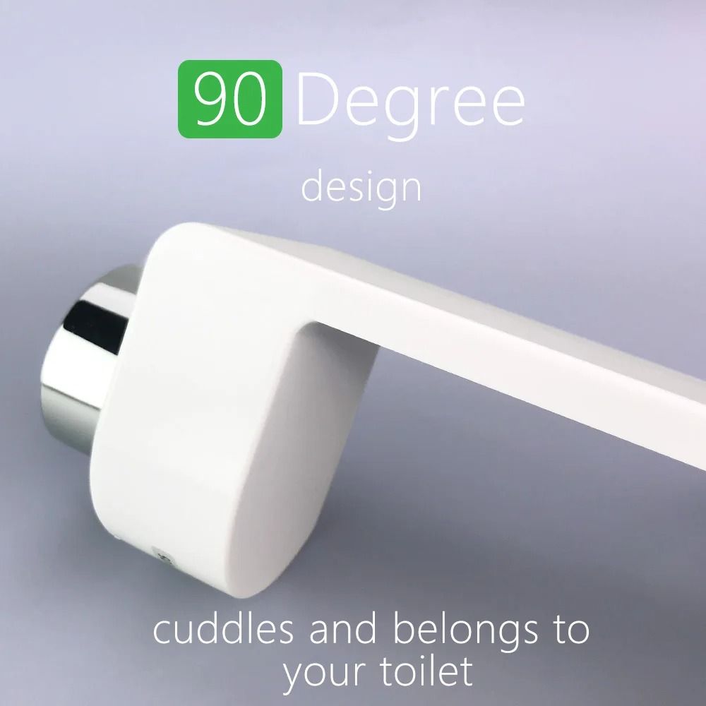 Toilet Bidet Seat Attachment with Dual Nozzles Non Electric Spray