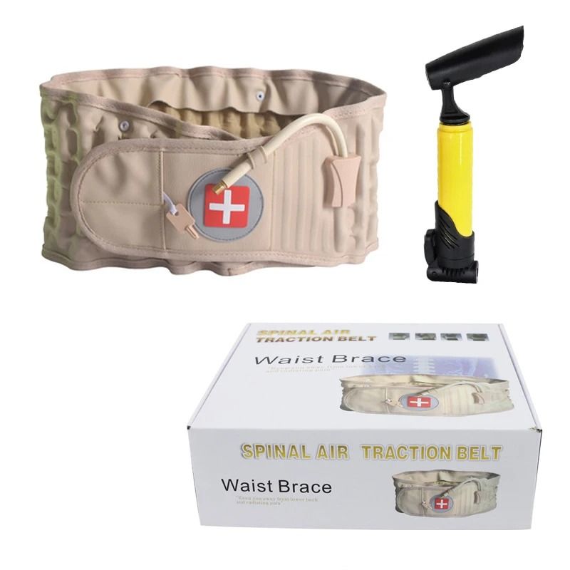 Adjustable Air Traction Back Brace for Lumbar Relief and Posture Support