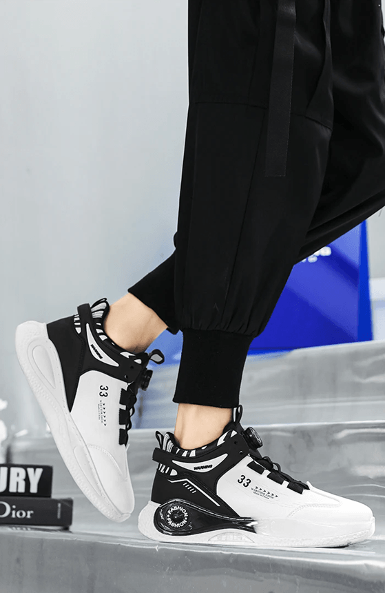 StrideLock Mens Sneakers with Rotating Buckle