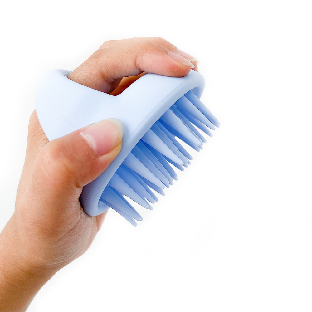 Silicone Scalp Massager Brush Hair Washing Exfoliating Shower Tool