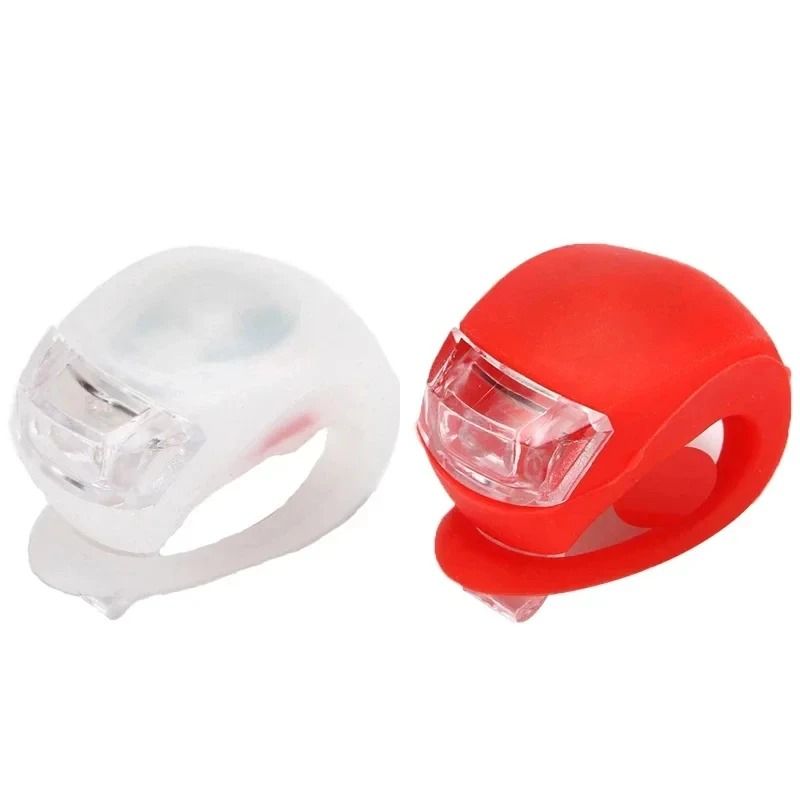 Waterproof Silicone Bicycle Light Set | High-Visibility Front Headlamp & Rear Safety Taillight