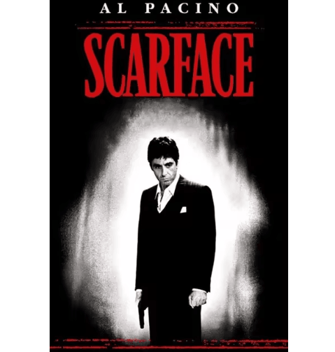 Scarface Al Pacino Canvas Poster – Gangster Movie Wall Art Print