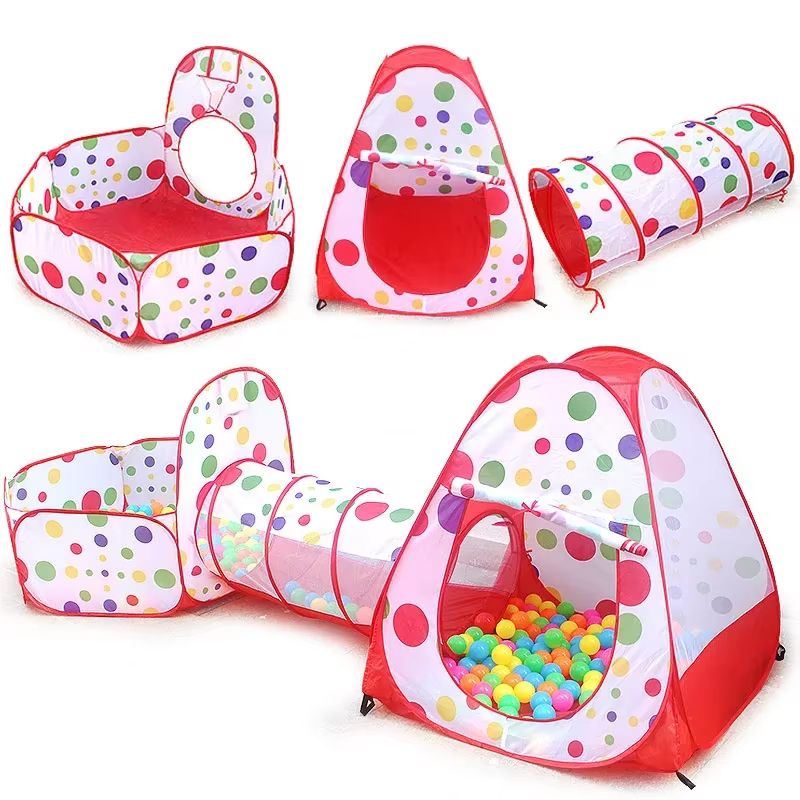 Ultimate PlayZone Kids Ball Pit Tent and Crawling Tunnel Playset