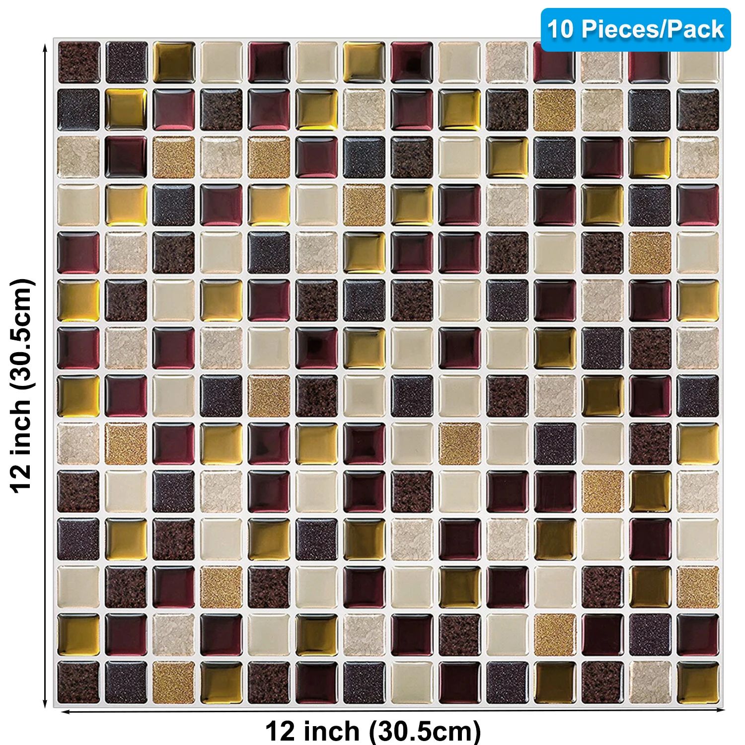 3D Waterproof Peel and Stick Tile Wall Sticker