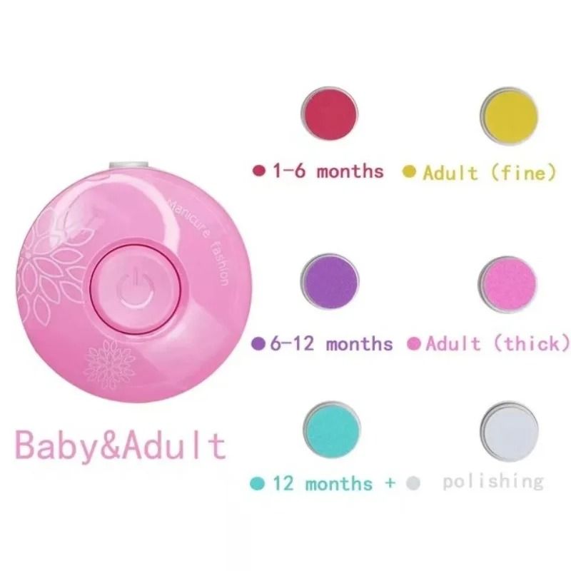 Electric Baby Nail Trimmer Kid Nail Polisher Infant Manicure Kit