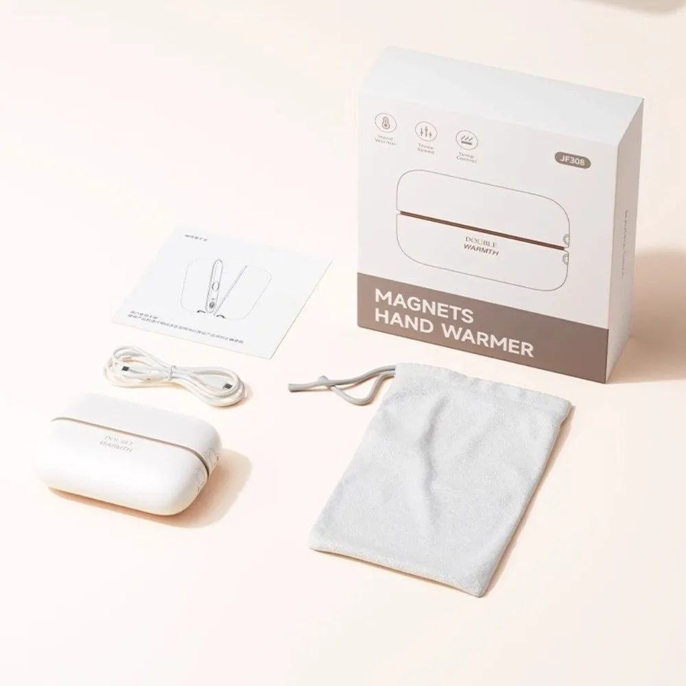 2 in 1 Magnetic Rechargeable Hand Warmers with LED Display
