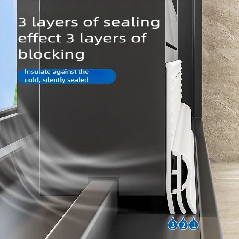 Triple Soundproof Window Seal Strip Self Adhesive Design