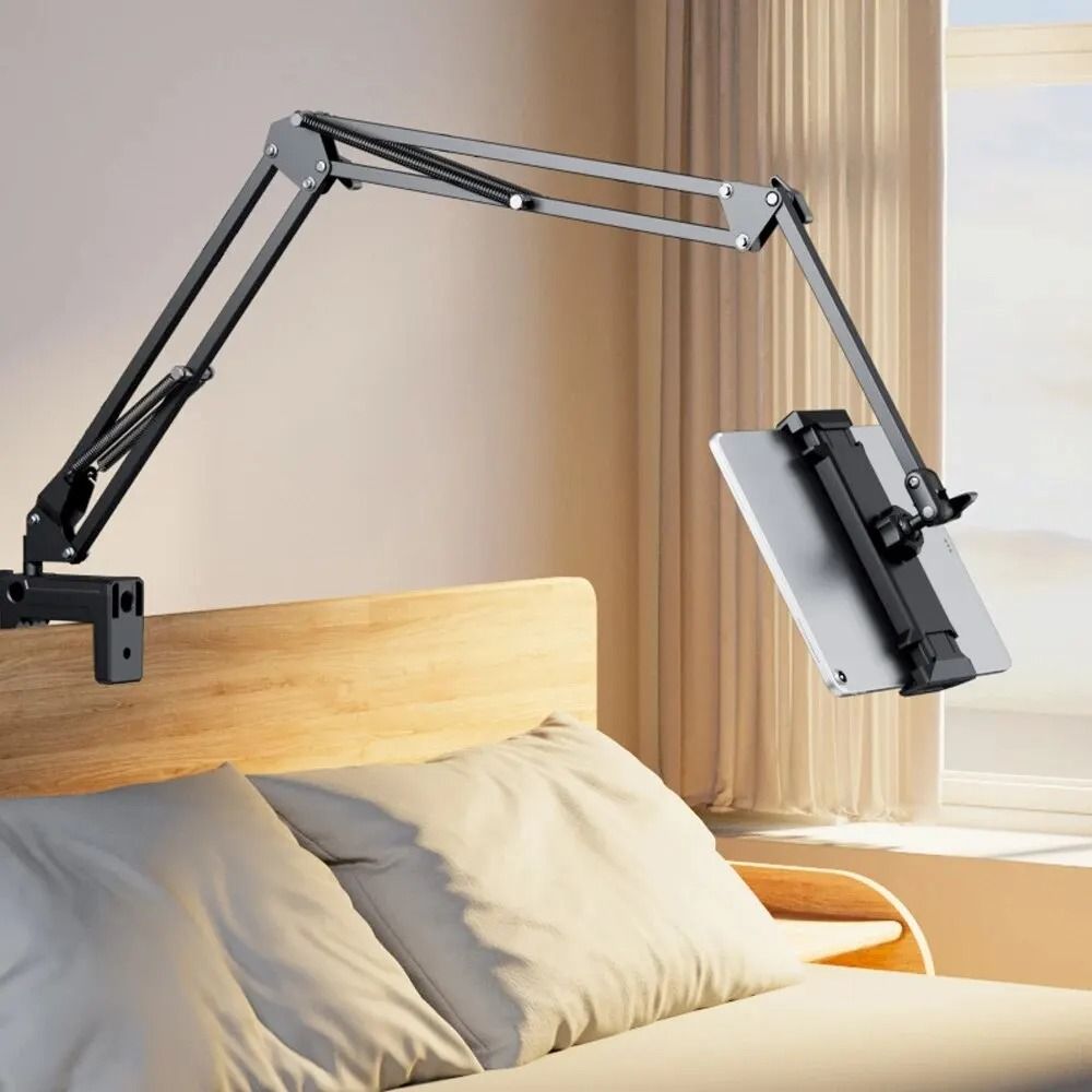 Aluminum Articulating Tablet Mount – 360° Rotating Bed & Desktop Support